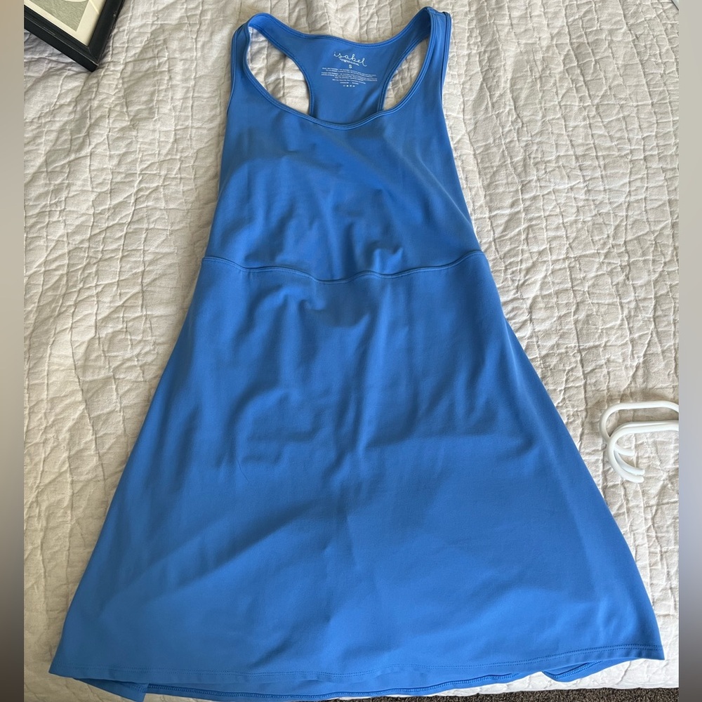 Maternity Athletic Dress w/ Built-In Shorts | Blue | Size Small